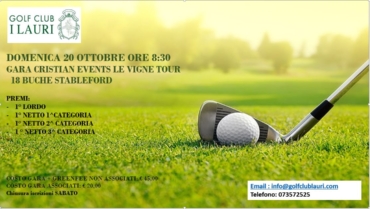 Gara Cristian Events le Vigne in tour 18 buche del 20/10/2024